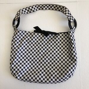 Black & White Check Purse